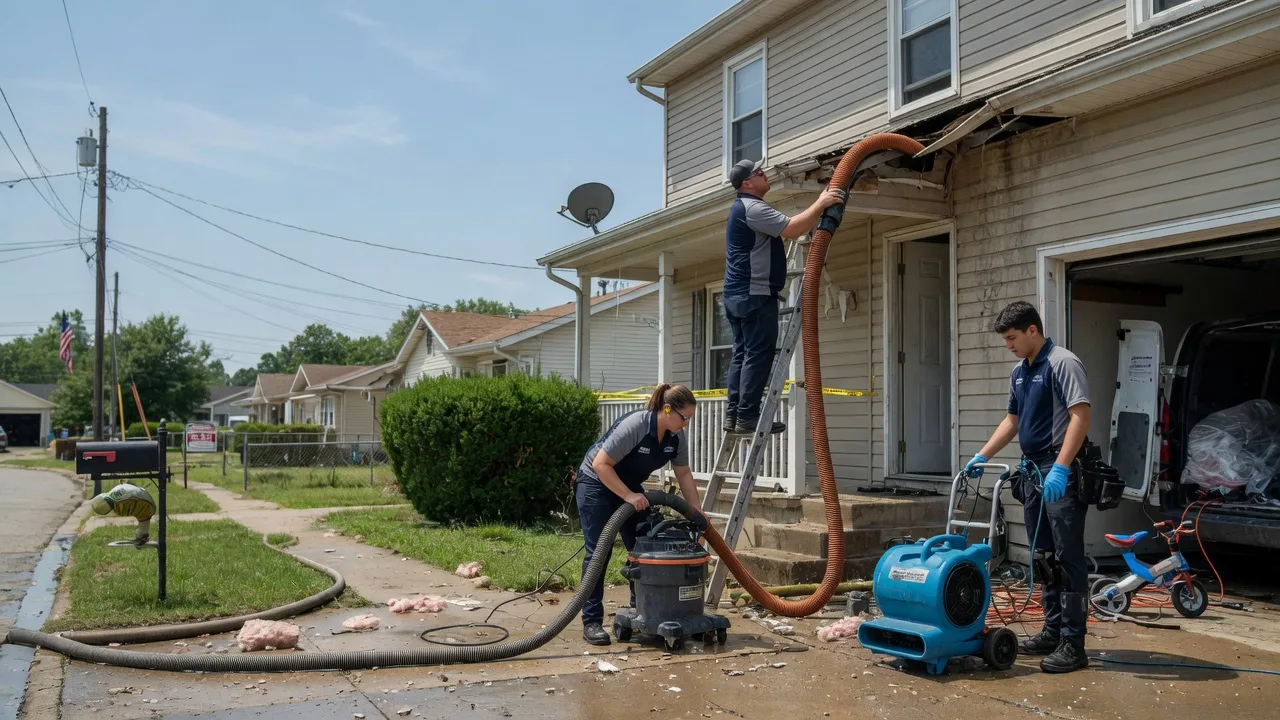 Water Damage Restoration in Paris Crossing, IN near me